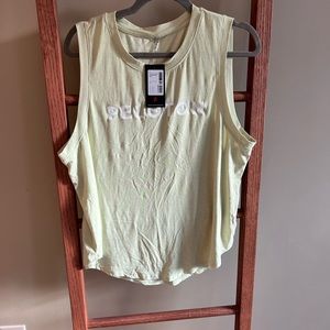 NWT Peloton On The Down Low Tank size XL Lime Green